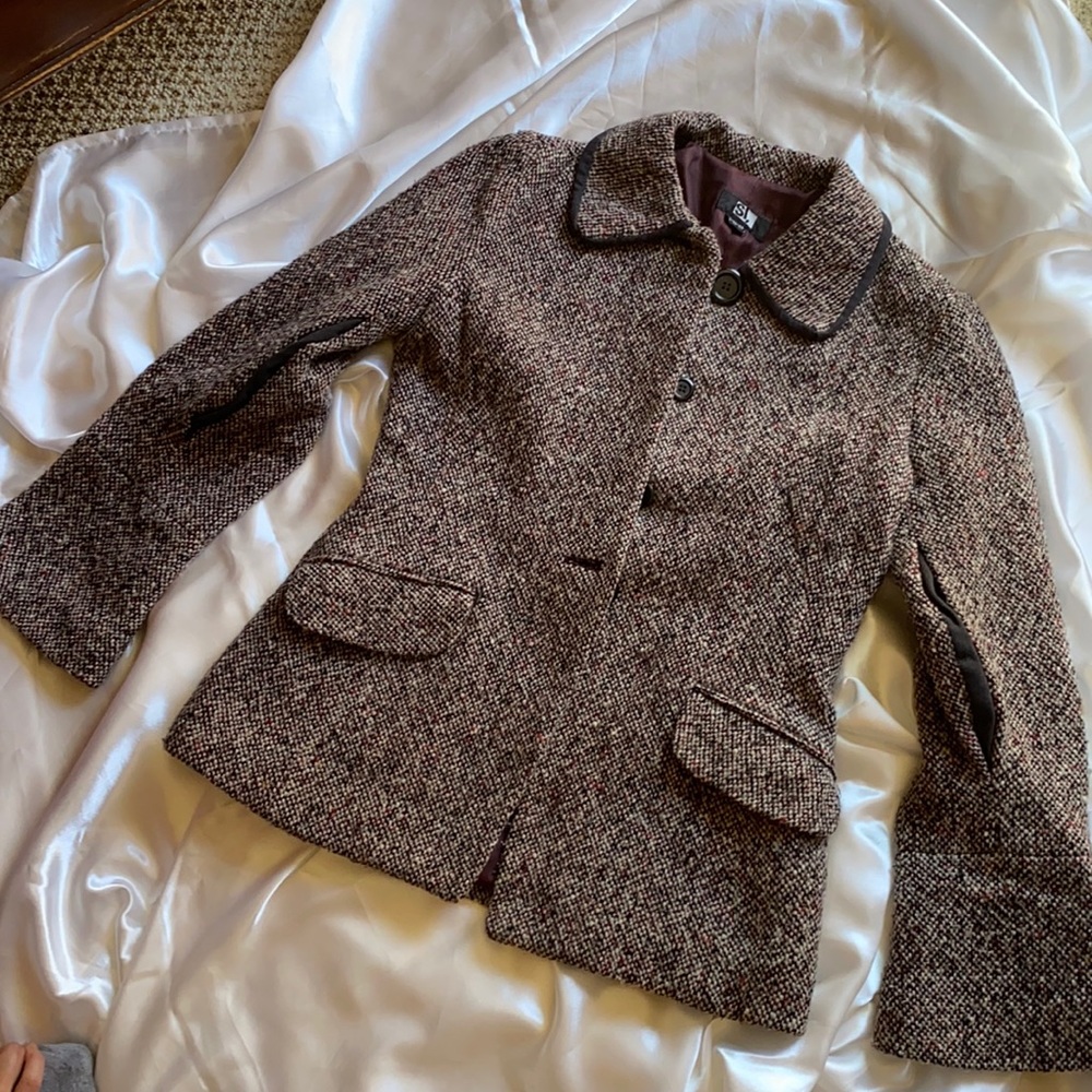 Fuzzy button up jacket